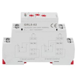 Liquid Level Control Relay GRL8-02 Pool Water Level Controller with DIN Rail Mount for Liquid Level Monitoring