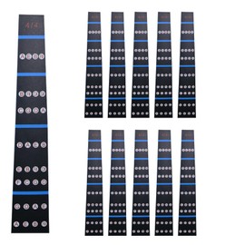 TRADERPLUS Violin Sheet Music Sticker Violin Finger Guide with Fretboard Sticker, Music Sticker for Violin Strings for Beginners (4/4)