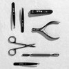 Grip Precision Scissor Matte Black - Professional Stainless Steel Beauty