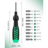 10-in-1 Ratchet Screwdriver Set - Precision Multi-bit Slotted/Pozi/Torx Screw Drivers