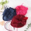 DRESHOW Flower with Single Arrow Feather Fascinators Hat Headband and