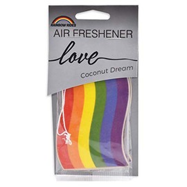 Pride Rainbow Wave Air Freshener - 12 Pack - Coconut Dream Scent