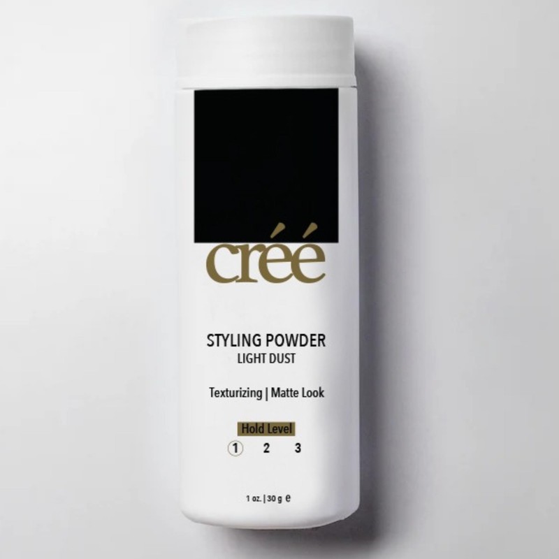 Cree Styling Powder Light Dust- Natural Matte Hairstyle, Texturising and