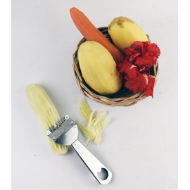 Vegetable Peeler Grip Handle Design Scraber Kitchen Slicer Stainless Steel Fruits Apple Mango (Stainless Handle)