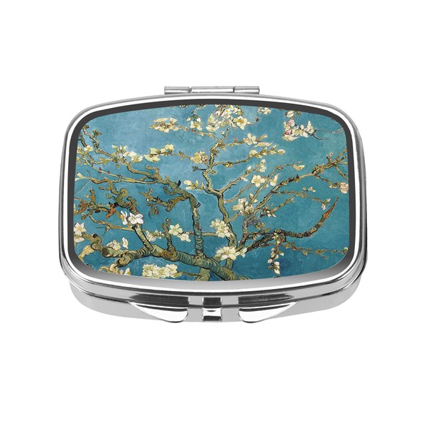 Dynippy Dynippy Pill Case Pill Box with Mirror Retro Pocket