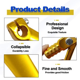 Pleoos Motorcycle Folding Gear Shifter Shift Lever Pedal CNC Compatible with Honda XR50 CRF50 XR CRF 70cc 50cc 90cc 110cc 125cc Dirt Pit Bike(Gold)