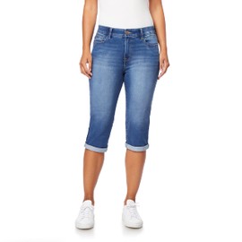 Angels Forever Young Women's 360 Sculpt Stretch Crop Jeans in Pacific, 16