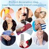 9 PCS Knitting Crochet Loop Ring for Fingers Metal Open