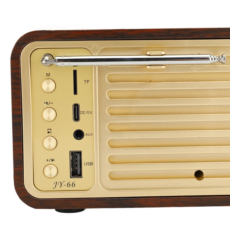 Retro Wood Bluetooth Speaker Clear Sound Quality Mini Portable Wireless