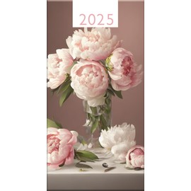 2025 Pocket Diary Slim Hardcover Stylish Floral Designs Week to View Planner Gift