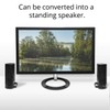 Connectland USB Powered Stereo Speakers 2.0 Black Compact Sound Bar