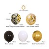 Black Gold Confetti Balloons 50 pcs - 12 Inch Gold