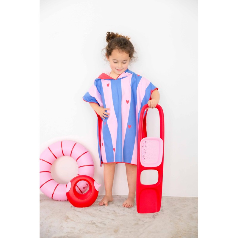 Quut Children's Cherry Bath Poncho - 60 x 60 cm