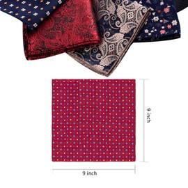 Aulufft Pocket Squares for Men 18 Pack Mens Pocket Squares handkerchiefs Set Assorted