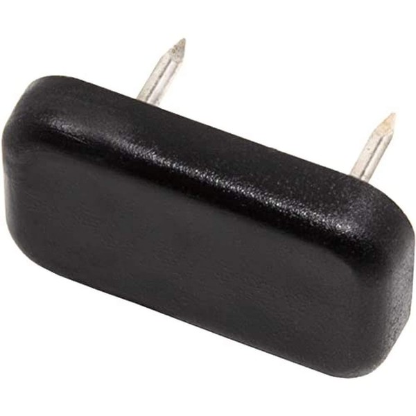 Adsamm® 32 x Plastic Gliders with 2 Nails / Black