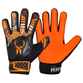 HHH Football Goalkeeper Gloves For Boys, Kids Children Youth Soccer Goalie Gloves with 4mm Latex Super Grip Palms Goalkeeping