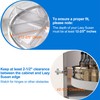 JOWBOOW Lazy Susan Organizer Bins for 32"-33" Diameter Corner Cabinet