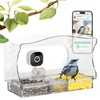 Freeseason Window BirdFeeder with Camera, 2K HD Video & AI