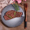 4-Piece Ceramic Dinner Plate Set, 7.5" Minimalist Porcelain Salad Plates