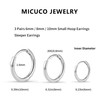 micuco Small Hoop Earrings for Women Tiny Cartilage Hoop Earrings