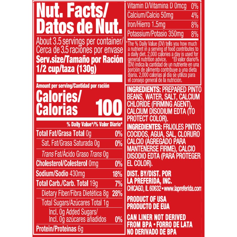 La Preferida Pinto Beans, 15 OZ (Pack - 1)