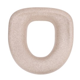 Raised Toilet Seat Cushion, Soft Padded Toilet Seat Cushion Riser for Enhanced Comfort & Elevation, Universal Fit, Washable and Reusable, Toilet Seat Riser for Seniors (Beige)