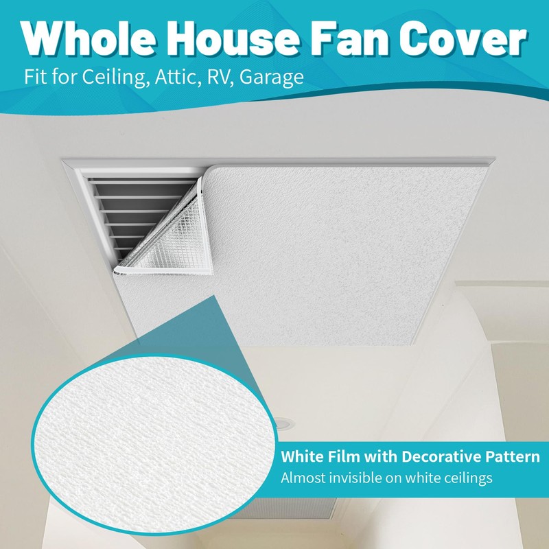 Chiligent Insulation Cover for Vents, 19.5" x 10FT Thick Foam