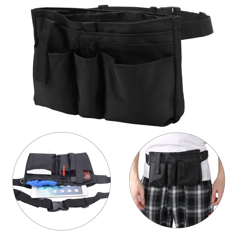 Belt Bag with Multiple Pockets, Multifunctional, Adjustable Waist Bag, Waiter,