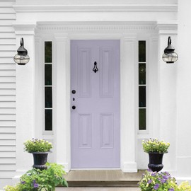 Glidden Total 1 gal. Wild Lilac/Purple Semi-Gloss Exterior Paint with Primer