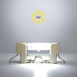 78mm 10W R7S LED COB Light Bulb 100W Equivalent T3 J78 J-Type Linear Bulb 120V R7S Base Dimmable 78mm Double Ended Flood Light Bulbs 360°Beam Angle Landscape Lights 6000K (Cool White, 4 Pack)