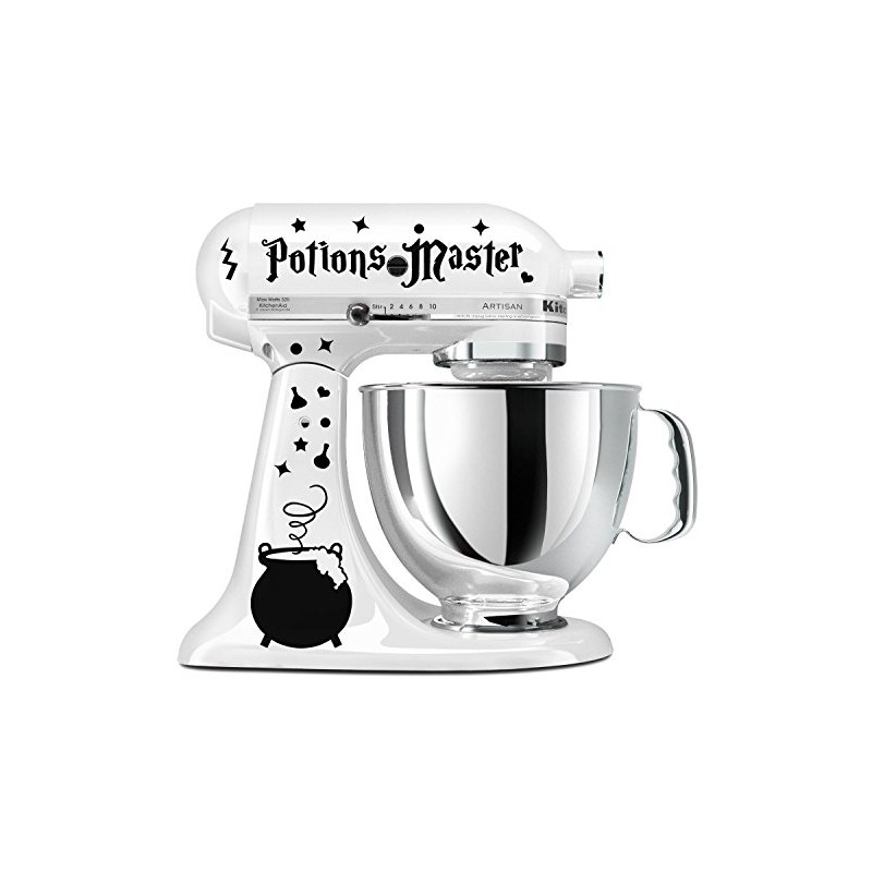 Potions Master Wizard Cauldron Black Vinyl Decal Set For Stand