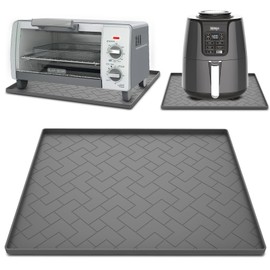 Silicone Heat Resistant Mat For Air Fryer and Microwave Oven,16''x12''x0.5''-Hot Pad for Kitchen Countertop Protector,Silicone Air Fryer Mat for Compatible with Ninja,Cosori,Chefman,Toshiba