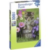 Ravensburger nbsp;10847 – Kitten Amongst Flowers 100-Piece Puzzle