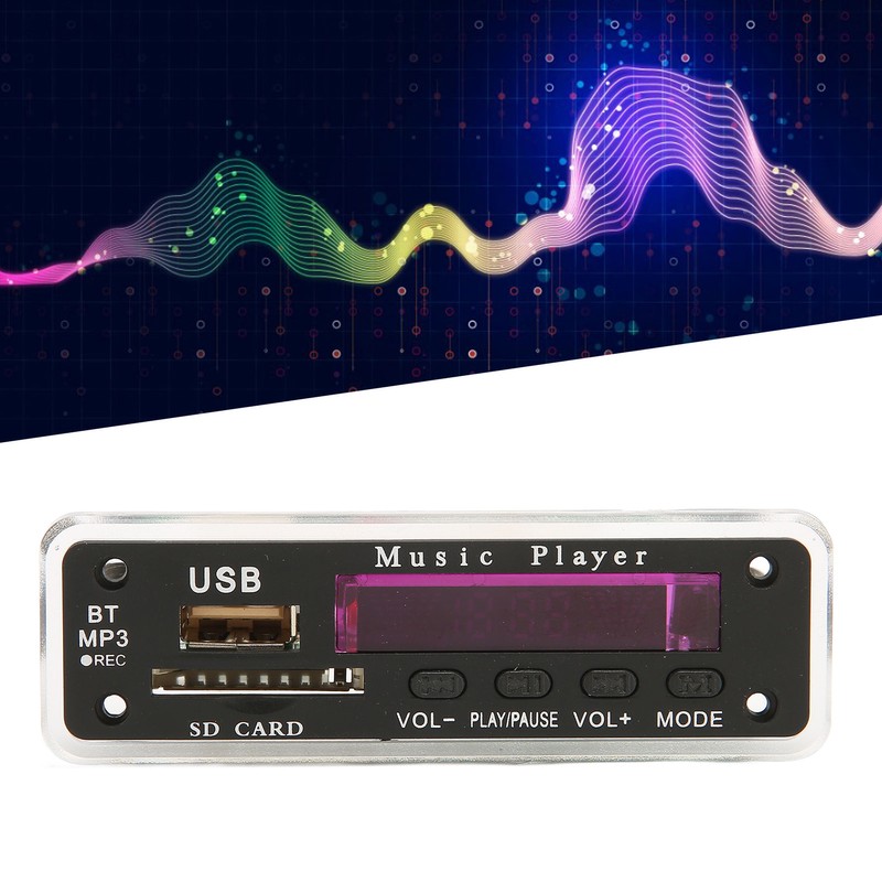 DC12V Bluetooth 5.0 Decoding Board Support SD Card USB FM