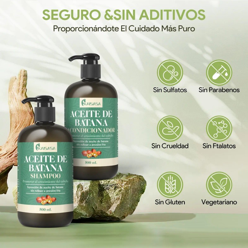 Aceite De Batana Shampoo Y Acondicionador Cuidado De Cabello