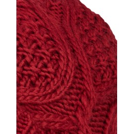mh michael heinen Ladies Knitted Beanie Hat Fleece Lining Quick Dry Stretchy One Size, bordeaux
