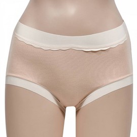 Daily Cute Women's Maxi Briefs - Easy Fit High-Waisted Panties Women's Panties Pink Beige=100(XL)