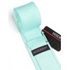 HISDERN Mint Green Tie Silk Skinny Tie Slim ties For