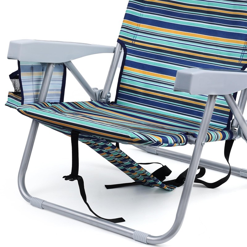 Yestomo Backpack Beach Chair for Adults, Folding Beach Chair with