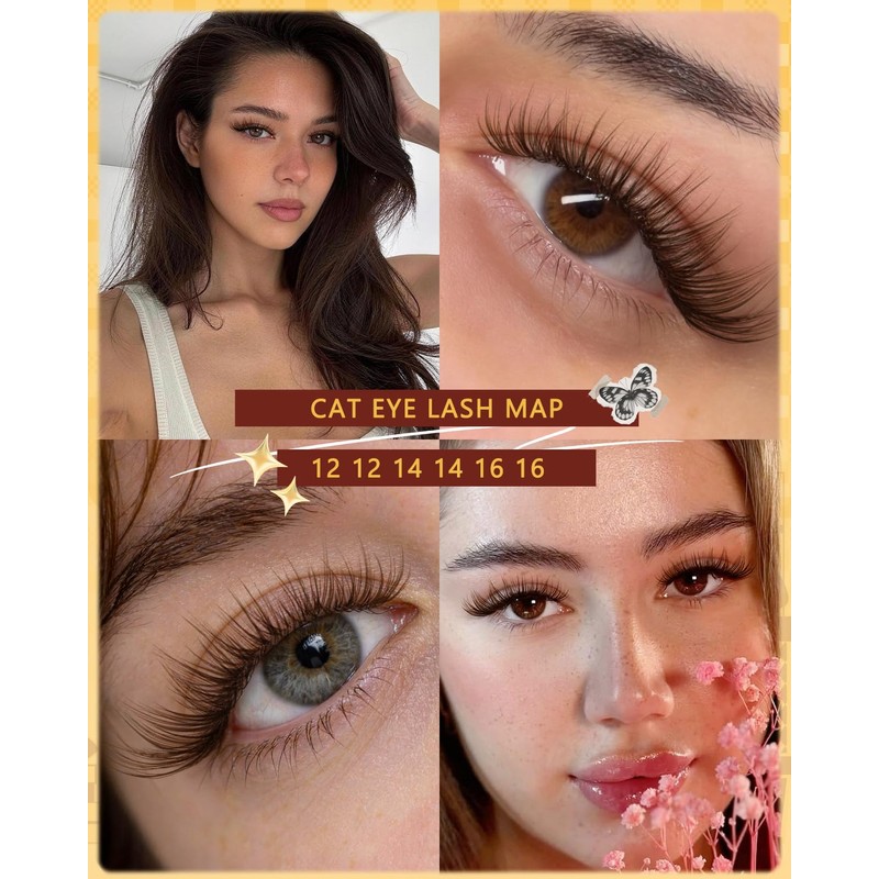 Lash Clusters Wispy Eyelash Clusters 300 Pcs Natural Cluster Eyelash