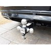 TOPTOW 64180 Trailer Receiver Hitch Triple Ball Mount with Hook,