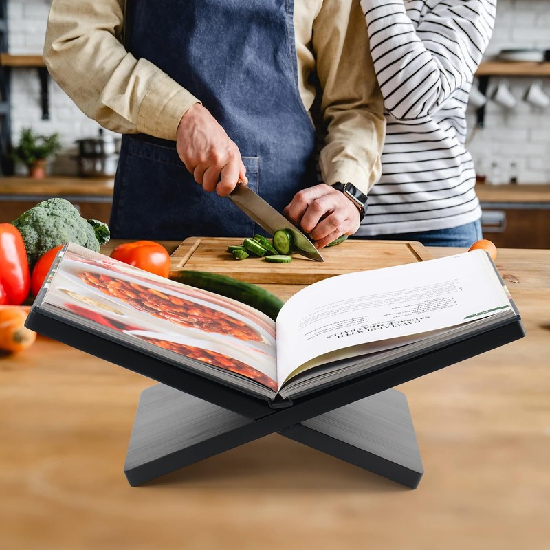 Book Stand for Reading - Solid Wood Book Holder for