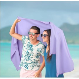 Magnetowel – Quick-Dry Sand-resistant Towel with Corner Magnets. Travel, Camping, Sport & Outdoor Use. Full Size, Lightweight, Ultra Absorbent, Anti-Slip & Multi-Purpose. (1, Navy Blue)