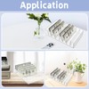 JINGHANGER Large Cash Organizer 8 Sections Clear Money Budget Tray