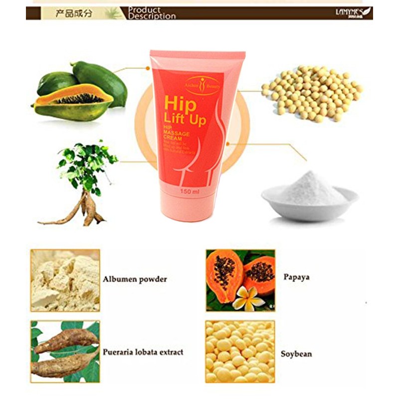 AICHUN BEAUTY Natural Herbal Extract Aichun Hip Up Cream Bigger