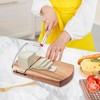 Filhome Wooden Cheese Slicer Cutter, Heavy Duty Cheese Cutter Board
