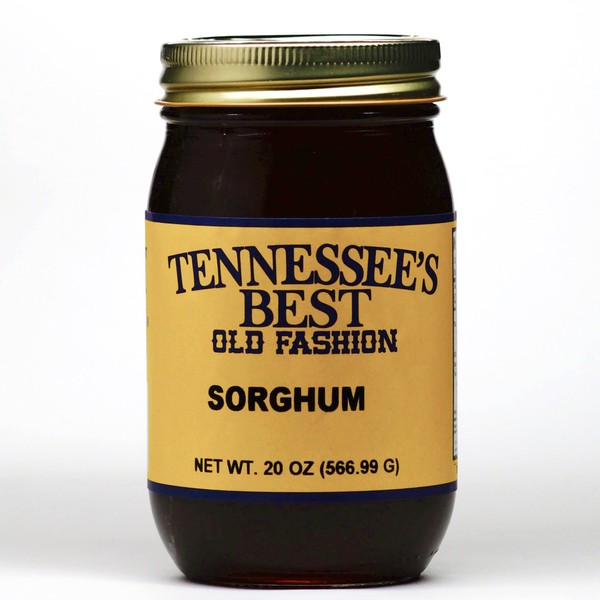Tennessee’s Best Old Fashion Style Sorghum | Handcrafted With Simple Ingredients | Small Batch Made- 20 Oz Resealable Glass Jar