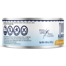 Tonnino Tuna Fish Albacore - Premium chunk in water with Chickpeas, Corn & Carrots - Pack of 12 – Alternative to Salmon – Protein Snacks – Ready to Eat Meals in Can