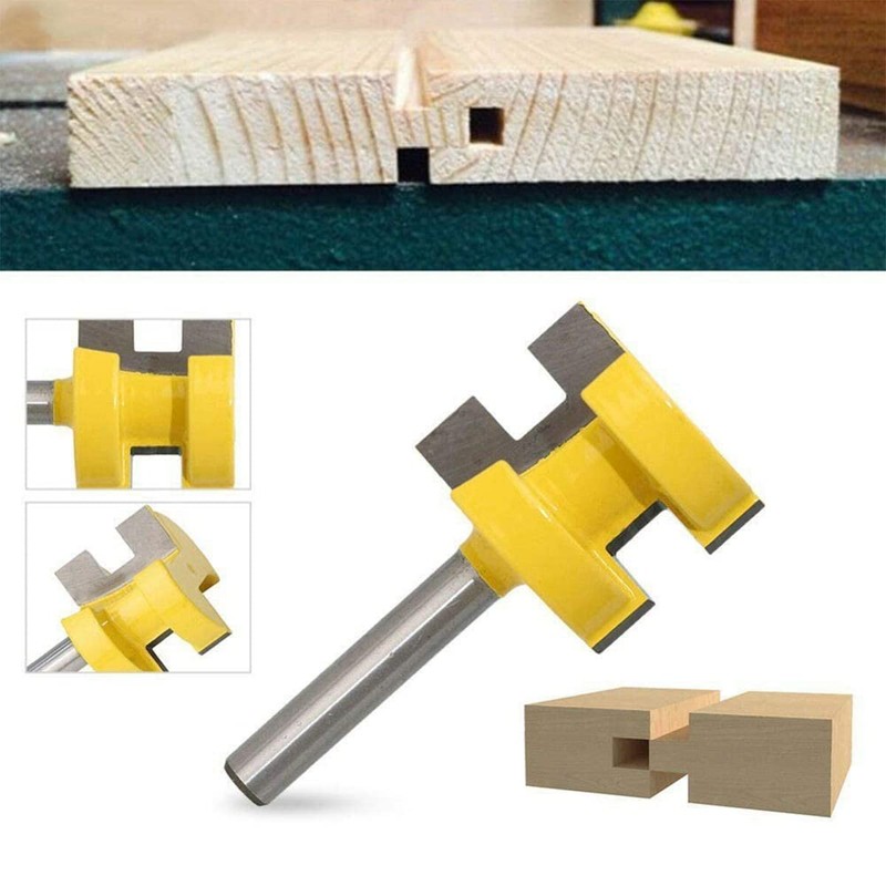 2 PCS 1/4" Shank Tongue and Groove Router Bit Set