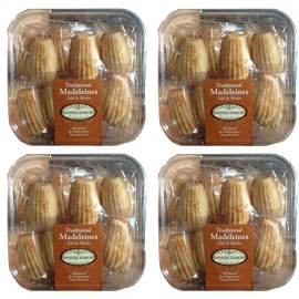 Donsuemor Traditional French Madeleines Individually Wrapped - 28 Oz. Each (Pack of 4)